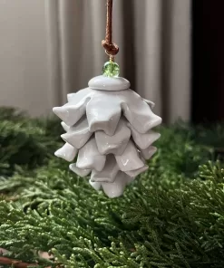 Handmade Pottery Pinecone Ornament