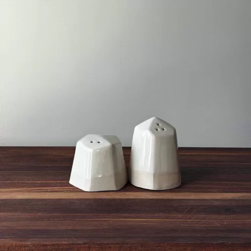 Handmade Pottery Salt and Pepper Shaker Set