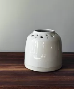 Handmade Pottery Vase, White