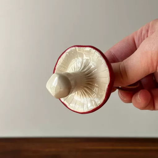 handmade pottery woodland mushrooms