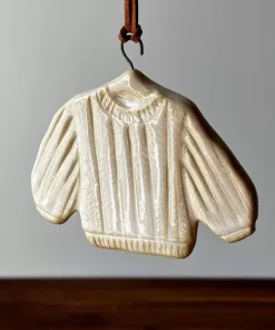 Handmade Pottery Sweater Ornament