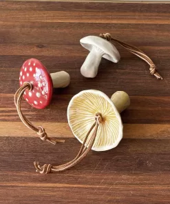 handmade pottery woodland mushrooms