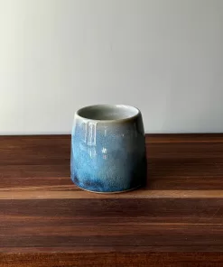 Handmade Pottery Cup with Layered Glaze