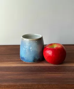 Handmade Pottery Cup with Layered Glaze