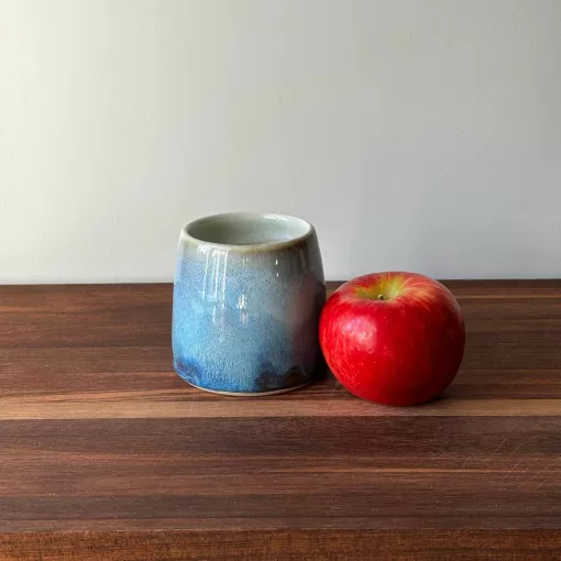 Handmade Pottery Cup with Layered Glaze