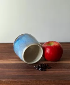 Handmade Pottery Cup with Layered Glaze