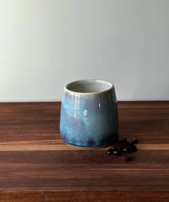 Handmade Pottery Cup with Layered Glaze