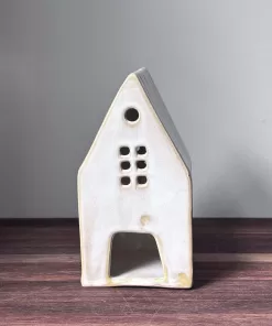 Handmade Pottery House Sculpture