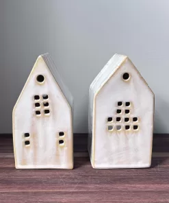 Handmade Pottery House Sculpture