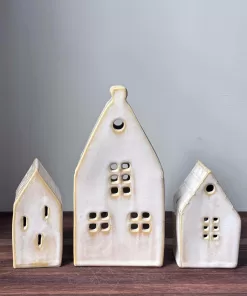 Handmade Pottery House Sculpture