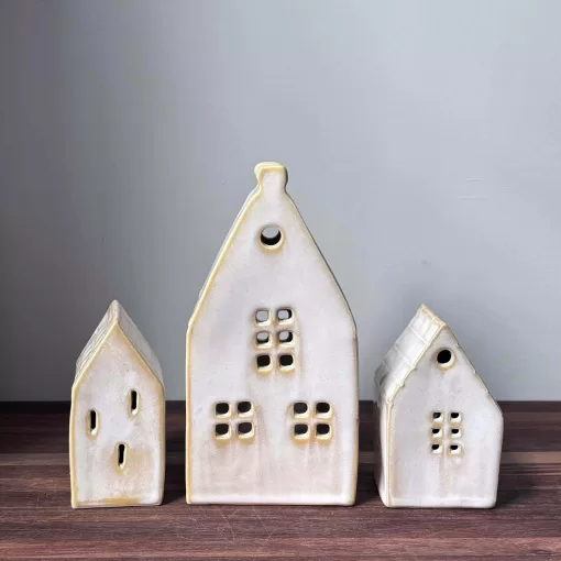 Handmade Pottery House Sculpture