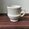 Handmade Pottery Mug with Knit Texture